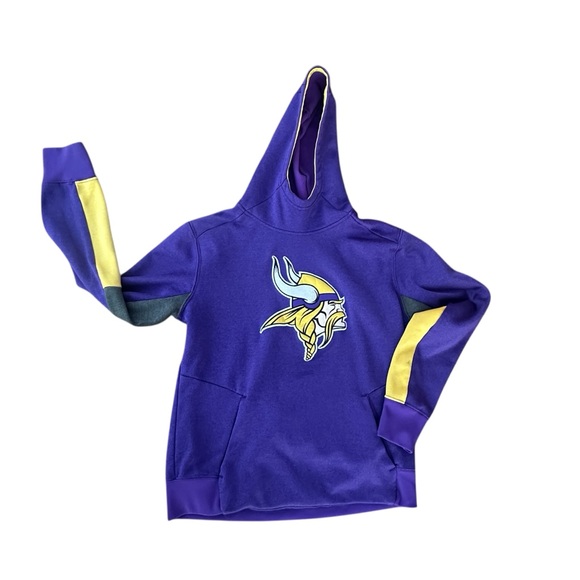 NFL Team Apparel Minnesota Vikings youth hoodie purple gold size youth large - Picture 9 of 9